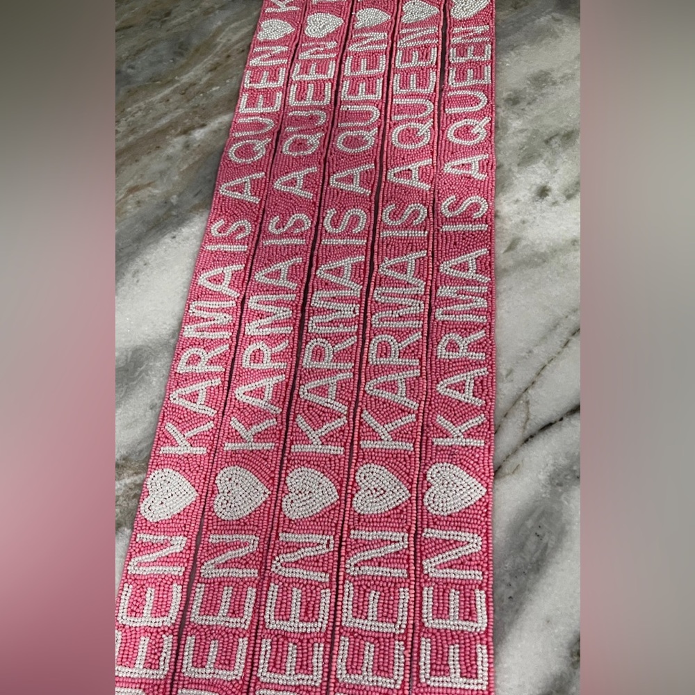COPY - Taylor swift beaded bag strap with clear bag!